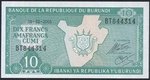 Burundi 10 Franks