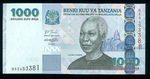 1000 Shillingi  Tanzanie