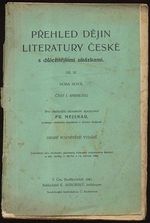 Prehled dejin literatury ceske s dulezitymi ukazkami  Dil II cast prvni prehled DOBA NOVA