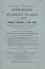 Ephemerisof the  Planets Places for 1934