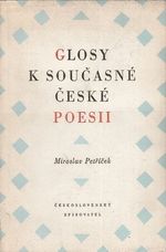 Glosy k soucasne ceske poesii