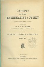 Casopis pro pestovani mathematiky a fysiky roc VII