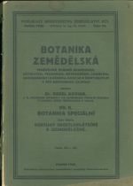 Botanika zemedelska II dil  Botanika specialni cast III  Rostliny strostloplatecne a jednodelozne