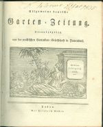 Allgemeine deutschen Garten  Zeitung | antikvariat - detail knihy
