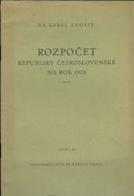 Rozpocek Republiky ceskoslovenske na rok 1928