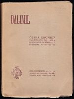 Dalimil  Ceska kronika tak receneho Dalimila