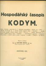 Kodym  Hospodarsky casopis roc XII