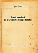 Prvni uvedeni do narodniho hospodarstvi