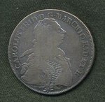 Tolar 1766 Badensko Karl Friedrich - B2419 | antikvariat - detail numismatiky