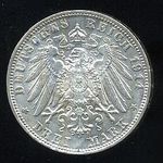 3 Marka 1914 D Bavorsko Ludwig III - 7709 | antikvariat - detail numismatiky