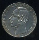 2 Tolar spolkovy 1855B Hannover Hannover Georg V - 8309 | antikvariat - detail numismatiky