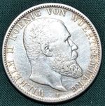 2 Marka 1904 F Wurttemberg Wilhelm II