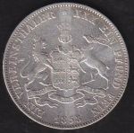 Tolar spolkovy 1858 Wurttemberg Wilhelm I - A8220 | antikvariat - detail numismatiky