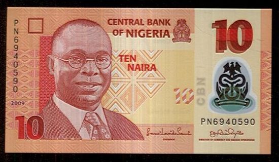 10 Naira  Nigeria - c758 | antikvariat - detail bankovky