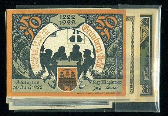 Konvolut 10 ks ruznych nouzovek  Nemecko - B6865 | antikvariat - detail bankovky