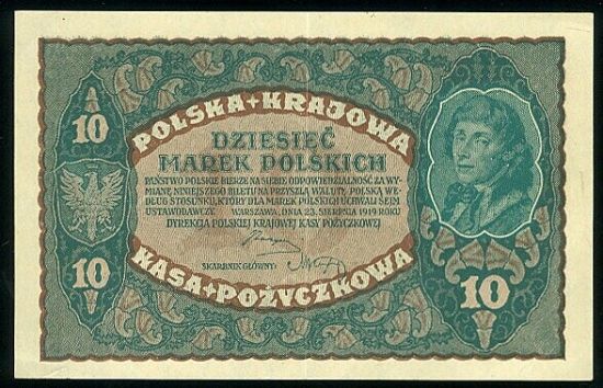 10 Marek 1919 - 9211 | antikvariat - detail bankovky