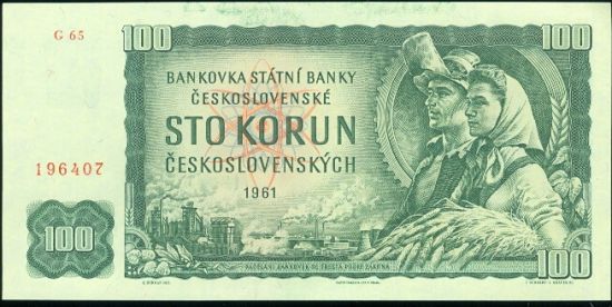 100 Koruna 1961 - C512 | antikvariat - detail bankovky