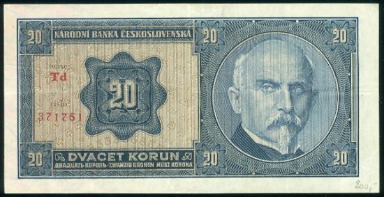 20 Koruna 1926 - 9499 | antikvariat - detail bankovky
