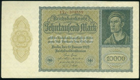 10 000 Marka 1922 - 9514 | antikvariat - detail bankovky