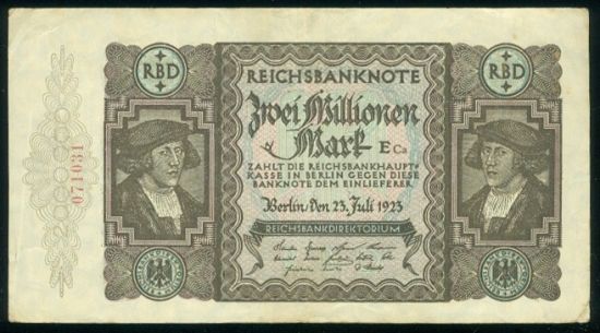 2 miliony Marek 1923 - 9516 | antikvariat - detail bankovky