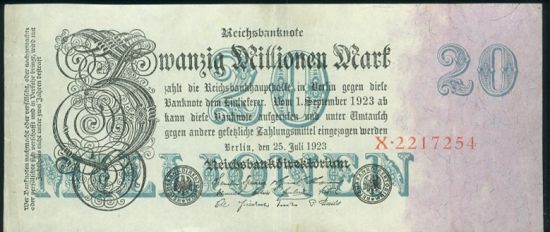 20 Milionu Marek 1923 - 9518 | antikvariat - detail bankovky