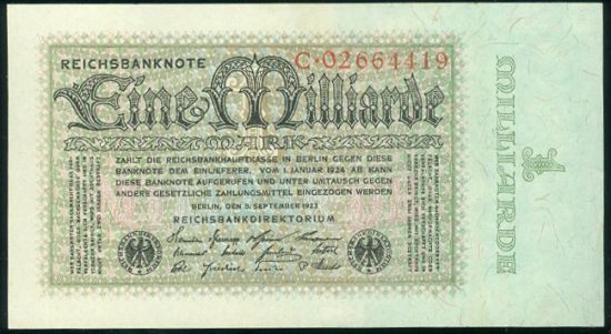 1 Miliarda Marek 1923 - 9524 | antikvariat - detail bankovky