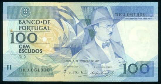 Porugalsko 100 Escudos - 9541 | antikvariat - detail bankovky