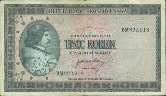 1000 Koruna bl - 9567 | antikvariat - detail bankovky