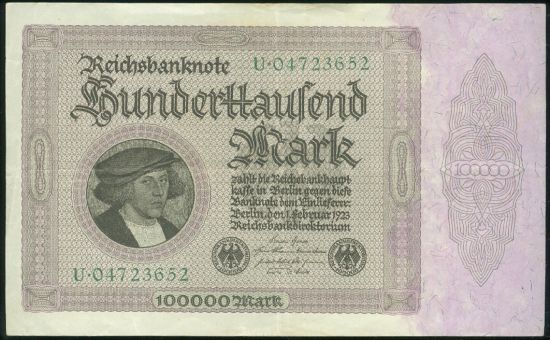 100000 Marka - 9582 | antikvariat - detail bankovky