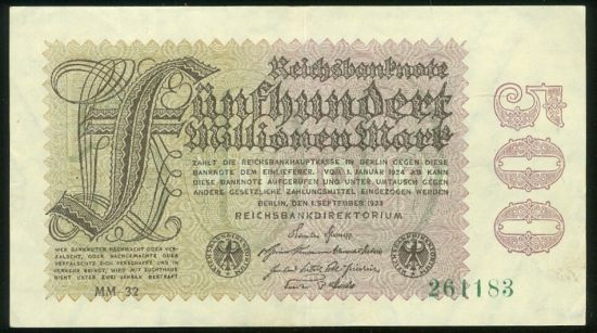 500 Mil Marek - 9585 | antikvariat - detail bankovky