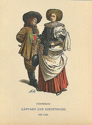 Gartner und Diensmagd - Fr H | antikvariat - detail grafiky