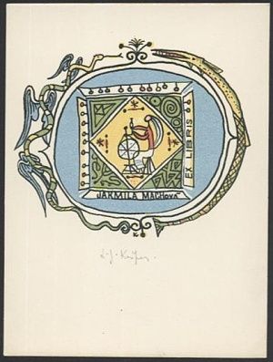 Ex libris Jarmila Machova - Kaspar Ladislav Josef | antikvariat - detail grafiky