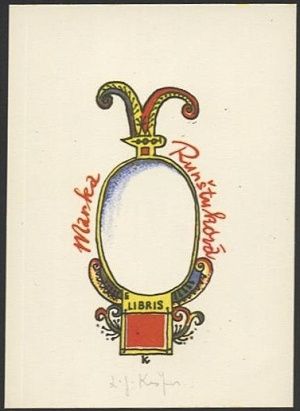 Ex libris Marka Runstukova - Kaspar Ladislav Josef | antikvariat - detail grafiky