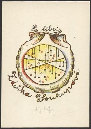 Ex libris Zdenka Soukupova - Kaspar Ladislav Josef | antikvariat - detail grafiky