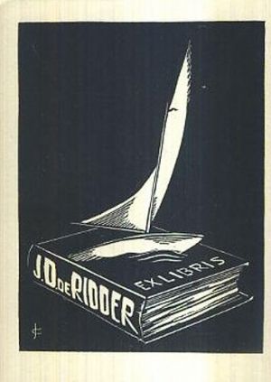 Ex libris JD de Rioder - Clael van Jan | antikvariat - detail grafiky