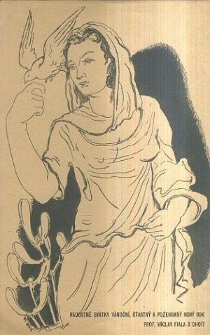 Radostne svatky vanocni  - Fiala Vaclav | antikvariat - detail grafiky