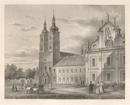 Kirche des Stiftes Tepl - J Hellich a W Kandler | antikvariat - detail grafiky