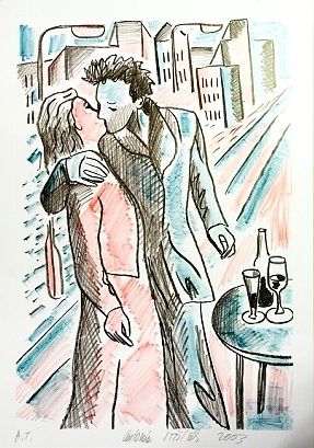 Milenci - Strizek Antonin | antikvariat - detail grafiky