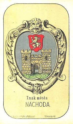 Znak mesta Nachoda | antikvariat - detail grafiky