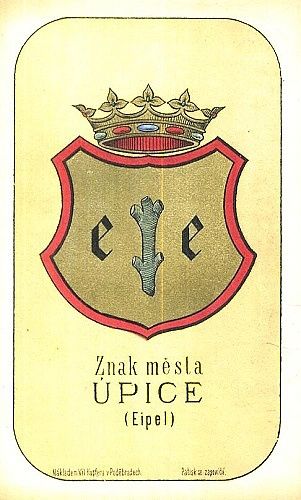 Znak mesta Upice Eipel | antikvariat - detail grafiky