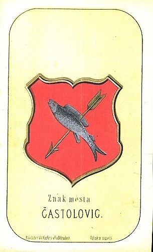 Znak mesta Castolovic | antikvariat - detail grafiky