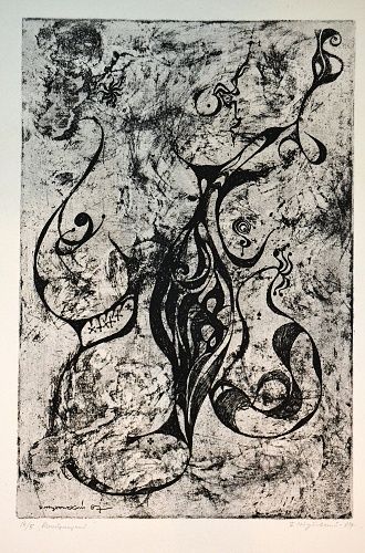 Abstraktni motiv | antikvariat - detail grafiky