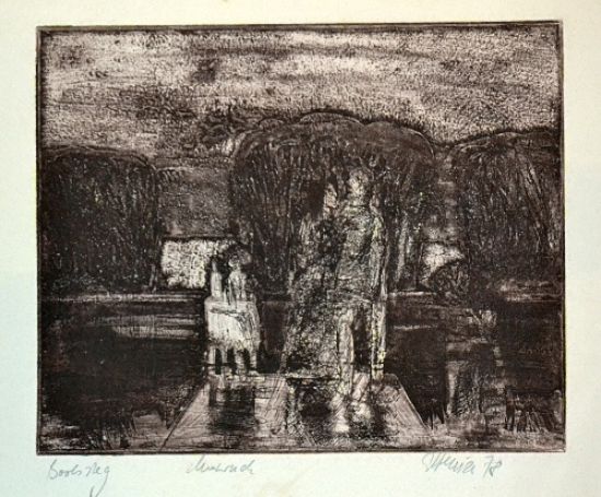 Sochy v parku - neurcen | antikvariat - detail grafiky