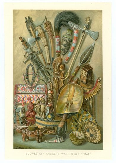 Africke zbrane | antikvariat - detail grafiky