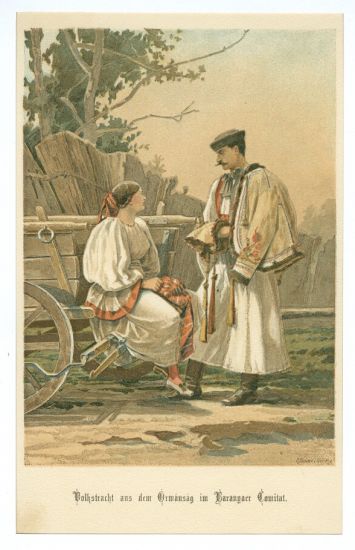 Madarske kroje | antikvariat - detail grafiky