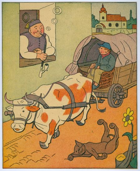 Hostinsky se z okna diva  - Lada Josef | antikvariat - detail grafiky