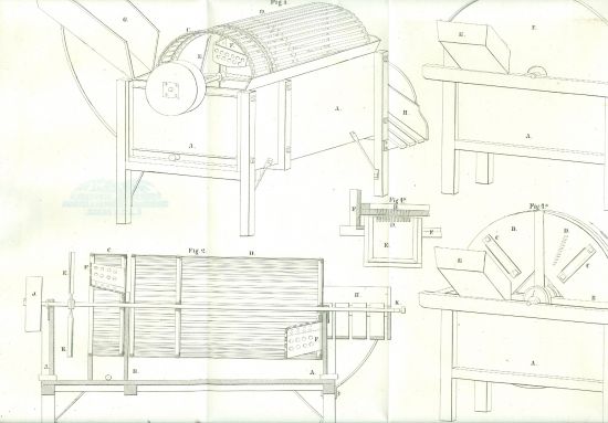 Zemedelske stroje   litografie | antikvariat - detail grafiky
