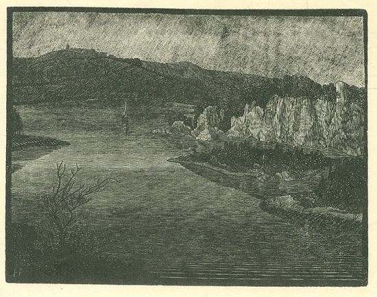 Drobna grafika a cenik z vystavy | antikvariat - detail grafiky