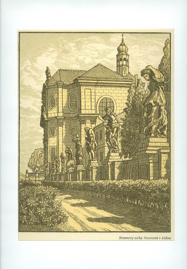 Braunovy sochy Nectnosti v Kuksu - Vik Karel | antikvariat - detail grafiky