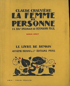 La femme de Personne - Chauviere Claude | antikvariat - detail knihy